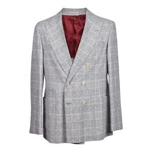 Brunello Cucinelli Gray Silk Men's Blazer